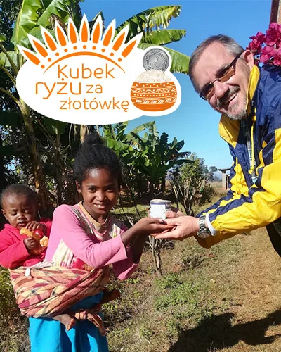 Akcja Charytatywna na rzecz dzieci z Madagaskaru - Kubek Ryżu za złotówkę